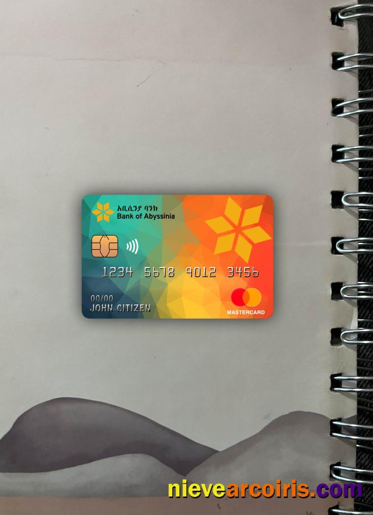 Ethiopia Bank of Abyssinia bank master card photolook